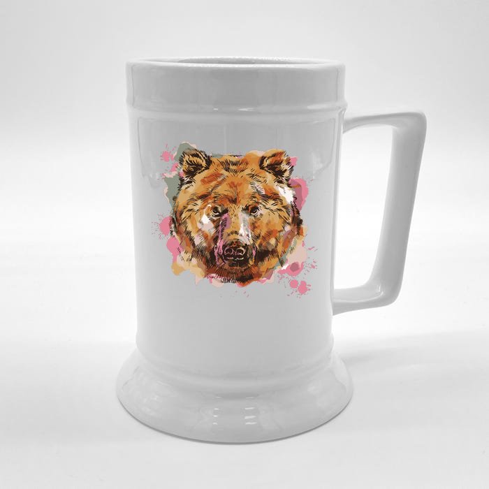 Wild Bear Art Front & Back Beer Stein