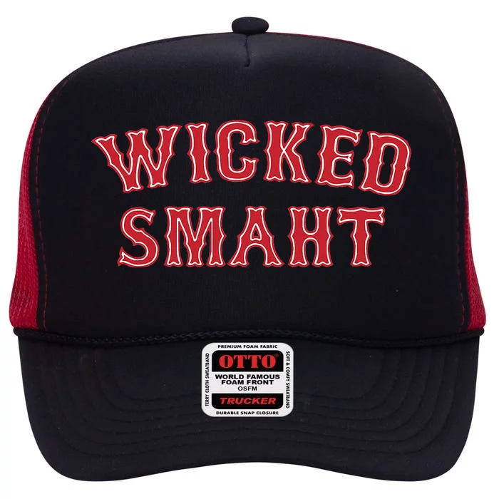 Wicked Boston Accent High Crown Mesh Trucker Hat