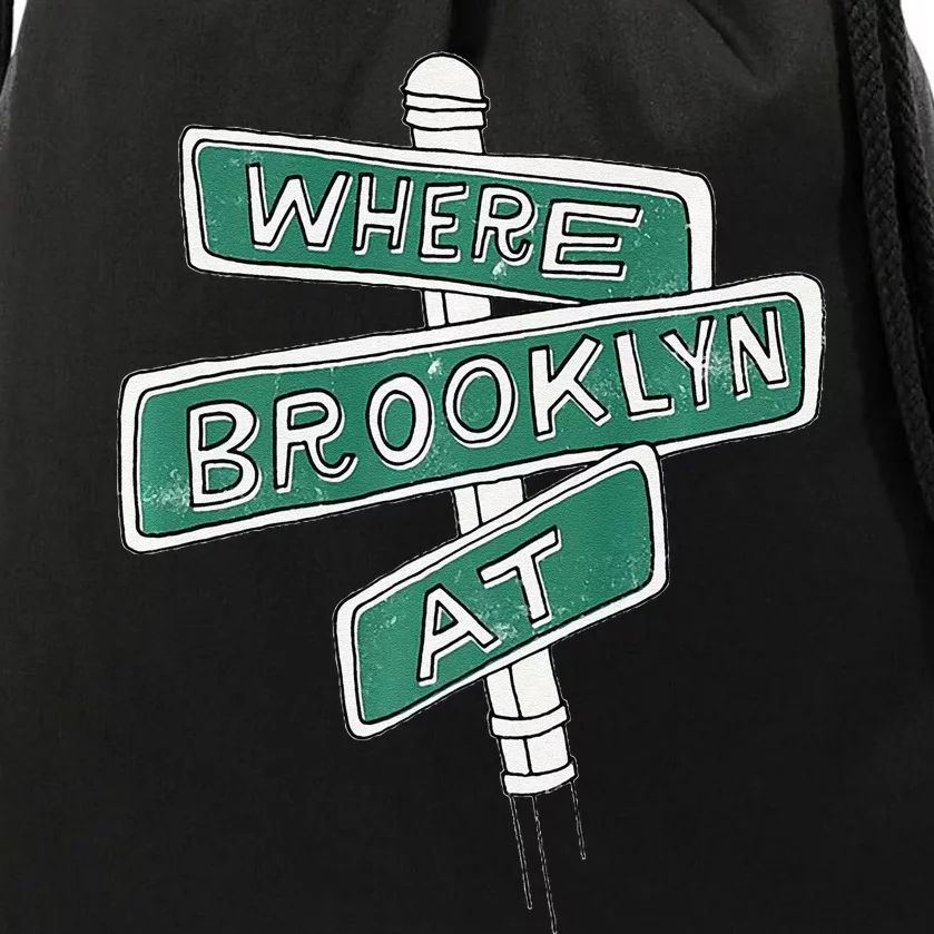 Where Brooklyn At Drawstring Bag