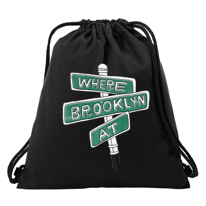 Where Brooklyn At Drawstring Bag