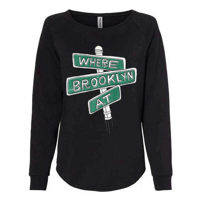 Where Brooklyn At Womens California Wash Sweatshirt