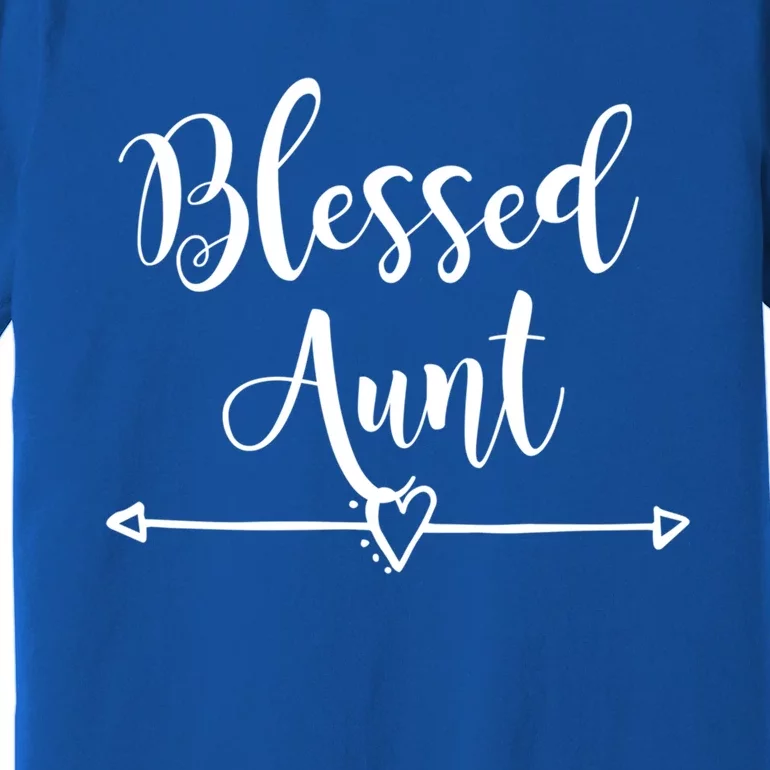 Wo Blessed Aunt Cute Aunt Vibes For Best Auntie Gift Premium T-Shirt