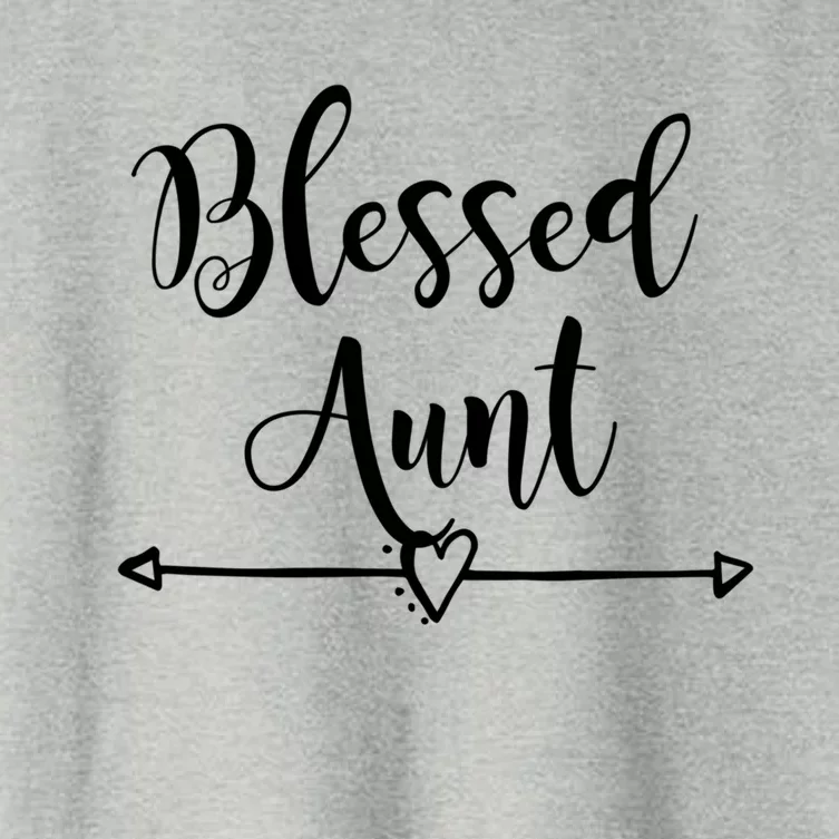 Wo Blessed Aunt Cute Aunt Vibes For Best Auntie Gift Women's Crop Top Tee