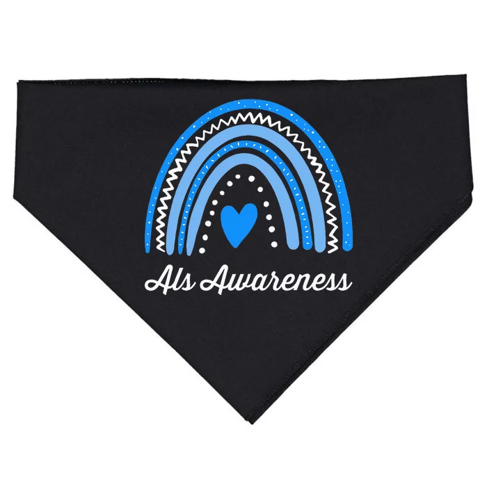 Wear Blue ALS Awareness USA-Made Doggie Bandana