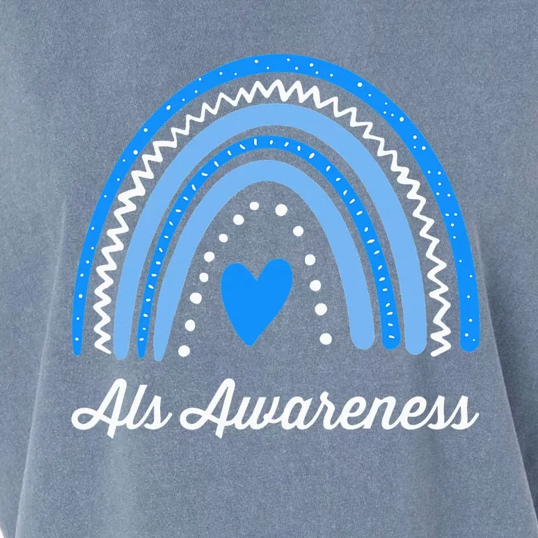 Wear Blue ALS Awareness Garment-Dyed Women's Muscle Tee