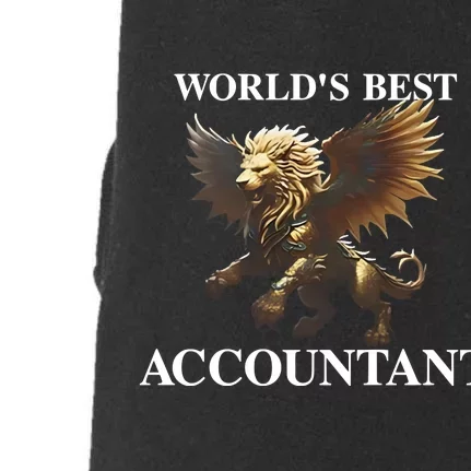 WorldS Best Accountant Doggie 3-End Fleece Hoodie