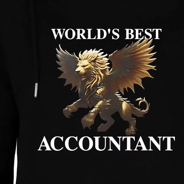 WorldS Best Accountant Womens Funnel Neck Pullover Hood