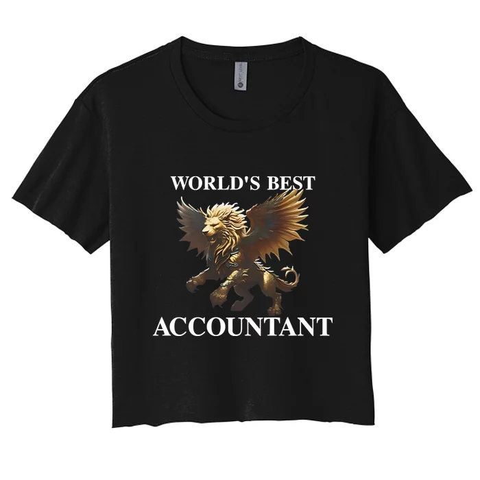 WorldS Best Accountant Women's Crop Top Tee