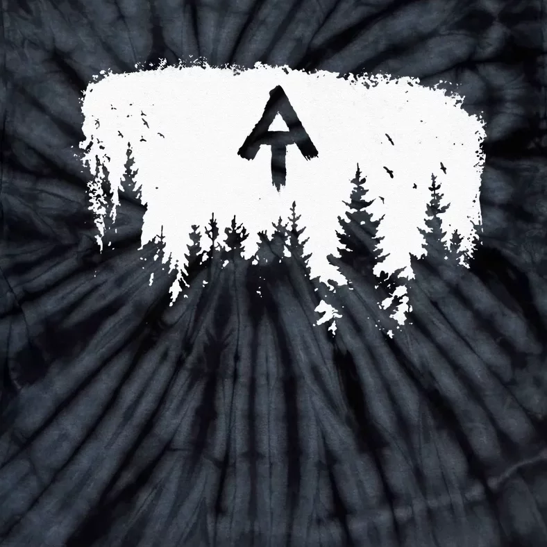 White Blaze Appalachian AT Trail Minimalist Pine Tree Hike Tie-Dye T-Shirt