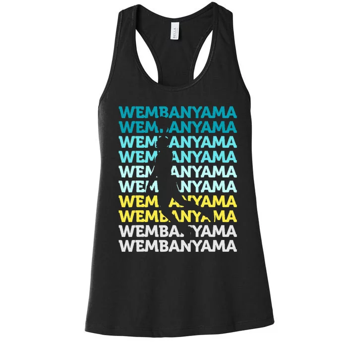 W.E.M.B.A.N.Y.A.M.A Basketball Amazing Gift Fan Women's Racerback Tank