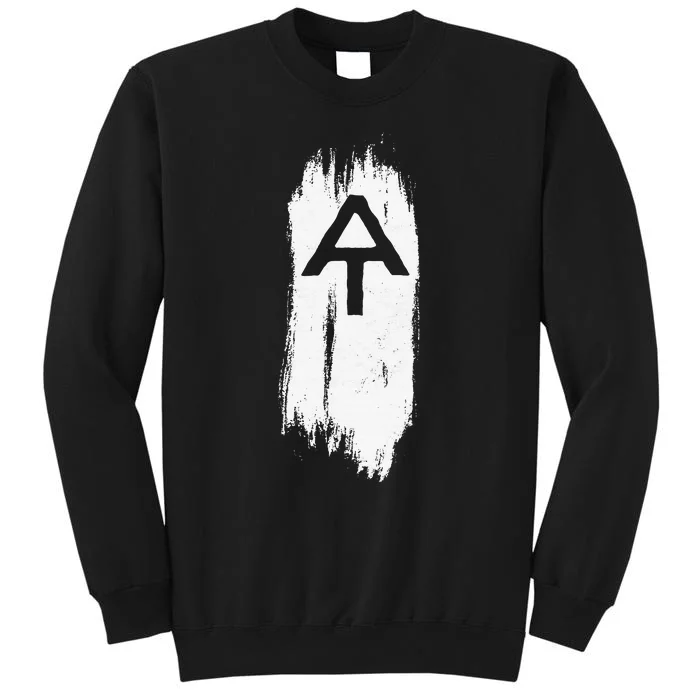 White Blaze Appalachian Trail At Minimalist Hiking Retro Tall Sweatshirt