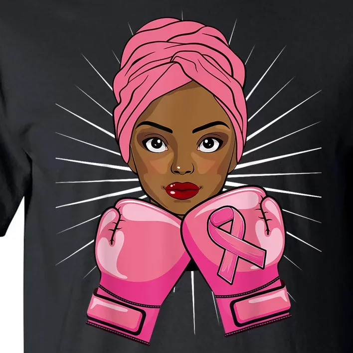 Woman Black African American Fight Breast Cancer Gift Tall T-Shirt