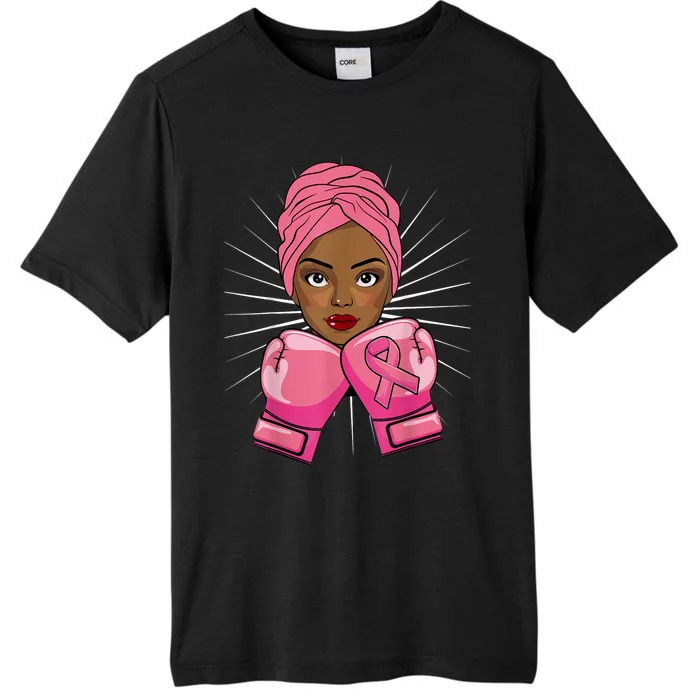 Woman Black African American Fight Breast Cancer Gift ChromaSoft Performance T-Shirt