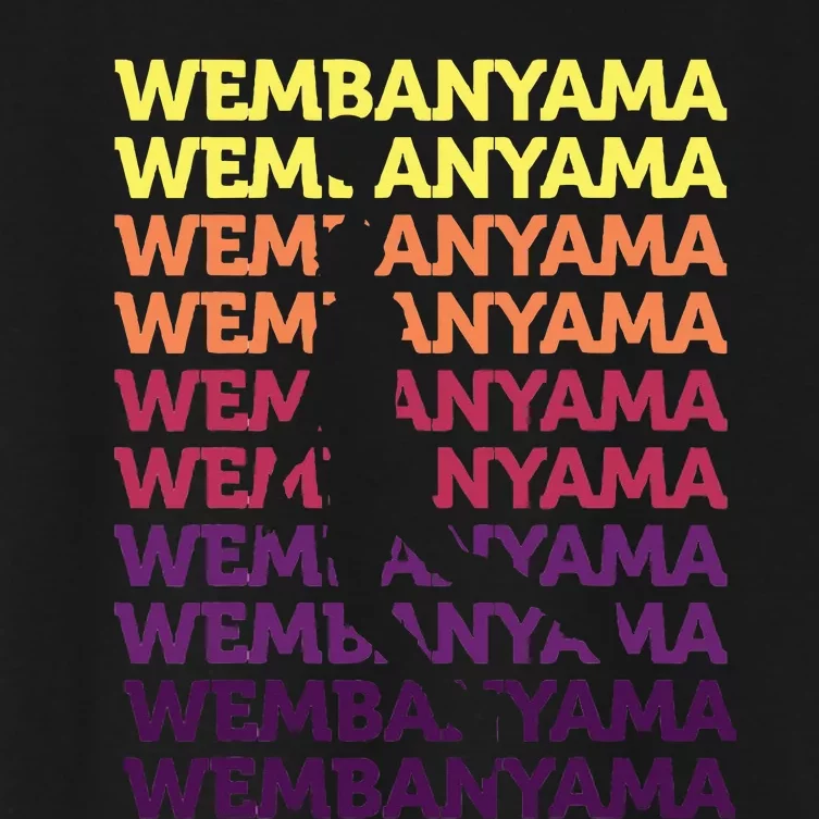 W.E.M.B.A.N.Y.A.M.A Basketball Amazing Gift Fan= Women's Crop Top Tee