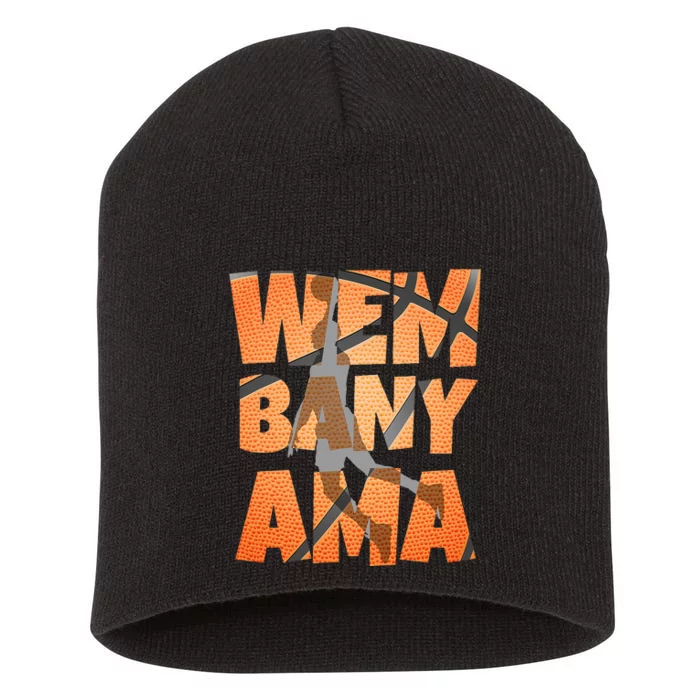 W.E.M.B.A.N.Y.A.M.A Basketball Amazing Short Acrylic Beanie