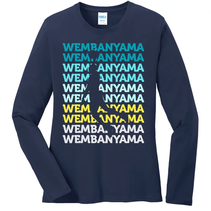 W.E.M.B.A.N.Y.A.M.A Basketball Amazing Gift Fan Ladies Long Sleeve Shirt