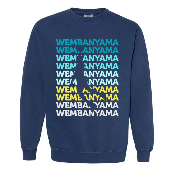 W.E.M.B.A.N.Y.A.M.A Basketball Amazing Gift Fan Garment-Dyed Sweatshirt