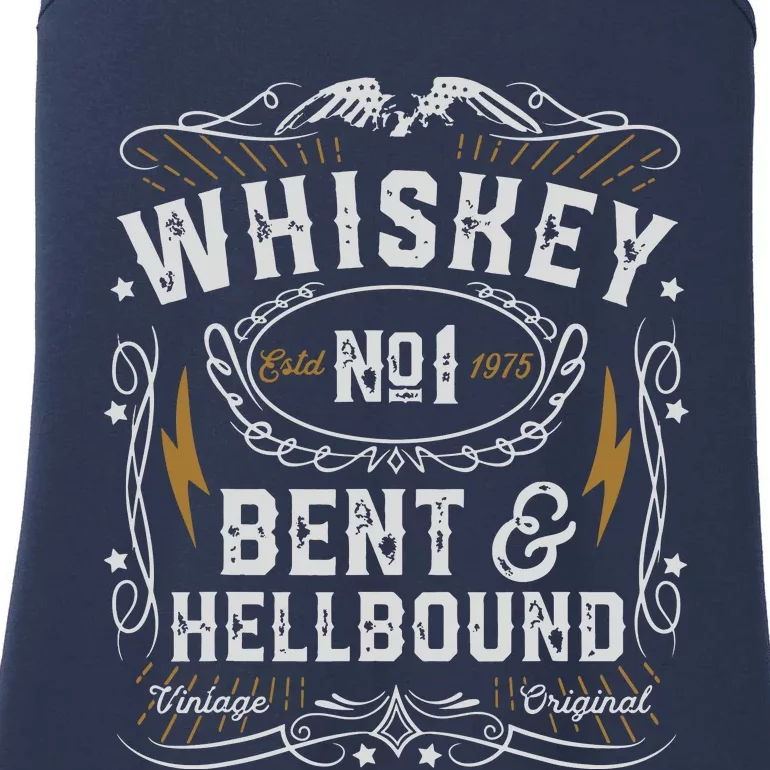 Whiskey Bent And Hellbound Country Music Biker Bourbon Gift Ladies Essential Tank