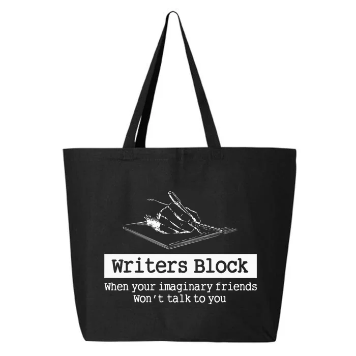 Writers Block Author Novelist Editor Wordsmith Writing Book 25L Jumbo Tote