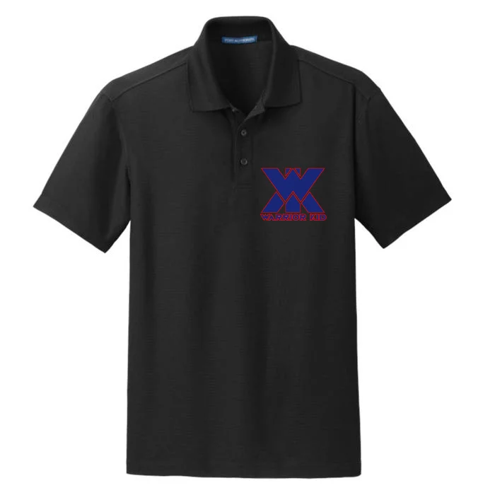 Warrior Blue And Red Logo Dry Zone Grid Performance Polo