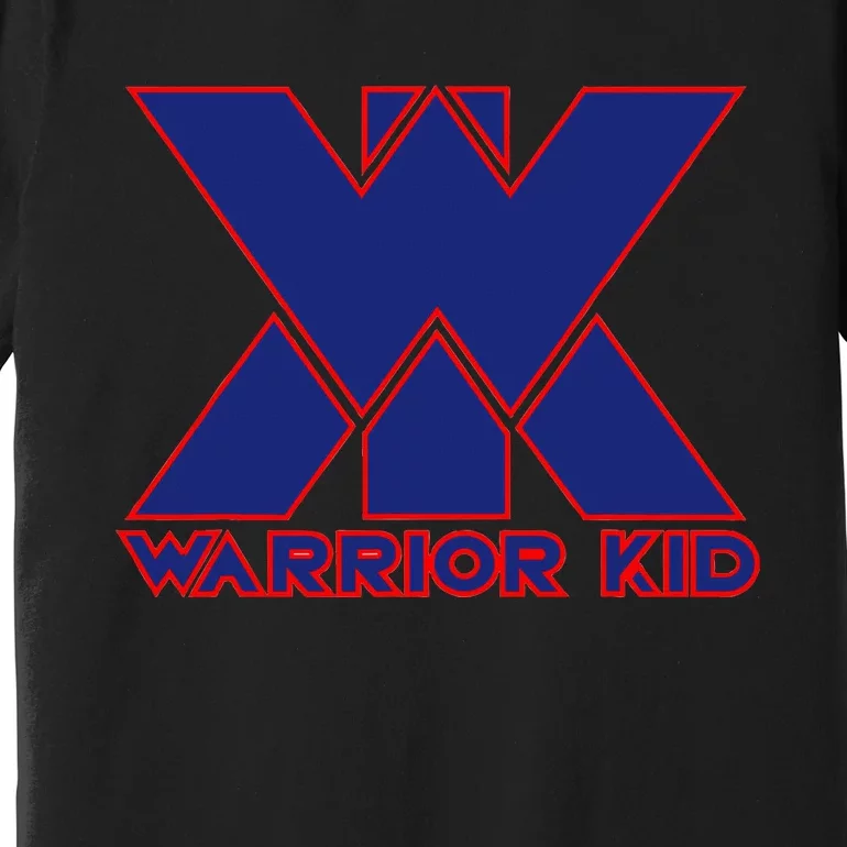 Warrior Blue And Red Logo Premium T-Shirt