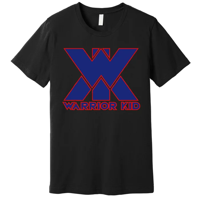 Warrior Blue And Red Logo Premium T-Shirt