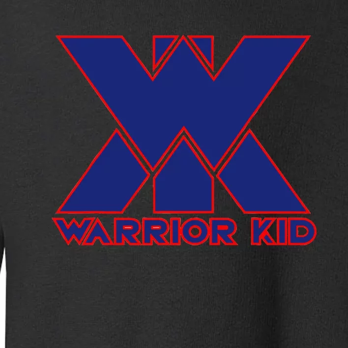 Warrior Blue And Red Logo Toddler Sweatshirt