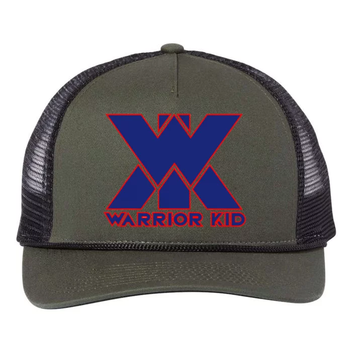 Warrior Blue And Red Logo Retro Rope Trucker Hat Cap