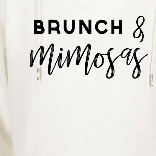 Wo Brunch And Mimosas Gift Mimosa Gift Womens Funnel Neck Pullover Hood