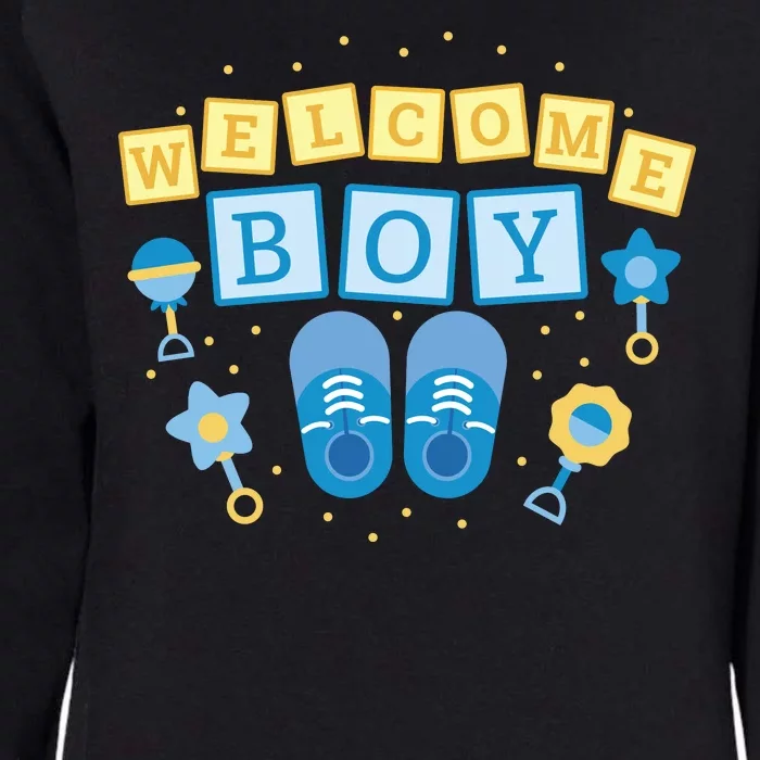 Welcome Baby Boy Gift Womens California Wash Sweatshirt