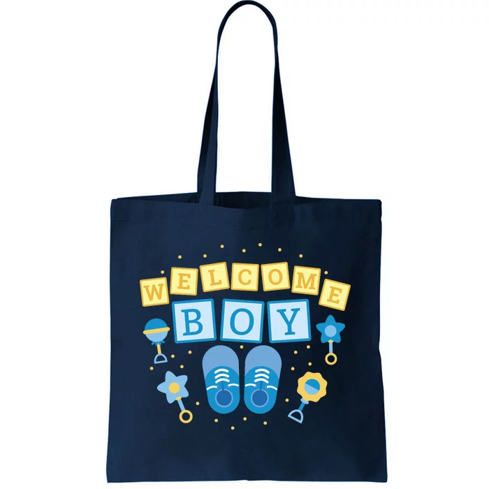 Welcome Baby Boy Gift Tote Bag