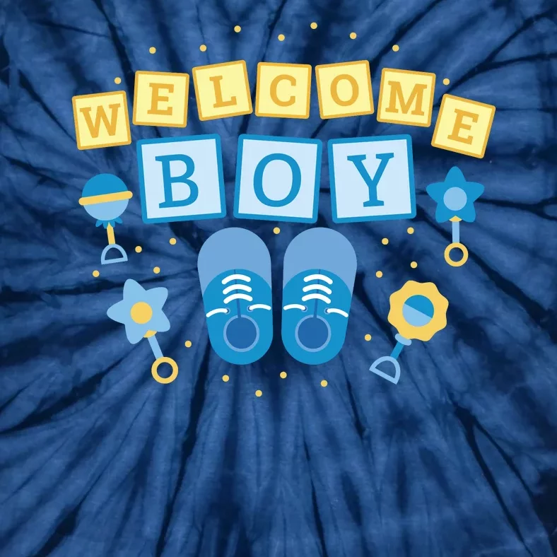 Welcome Baby Boy Gift Tie-Dye T-Shirt