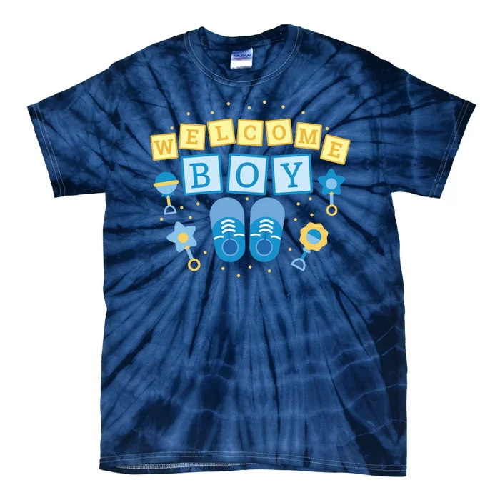 Welcome Baby Boy Gift Tie-Dye T-Shirt