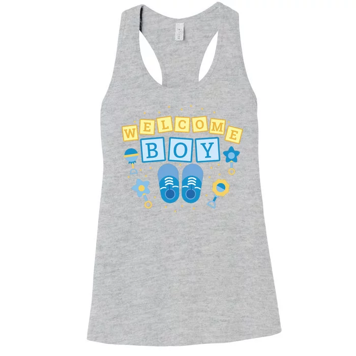 Welcome Baby Boy Gift Women's Racerback Tank