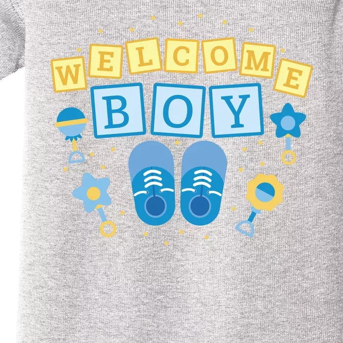 Welcome Baby Boy Gift Baby Bodysuit