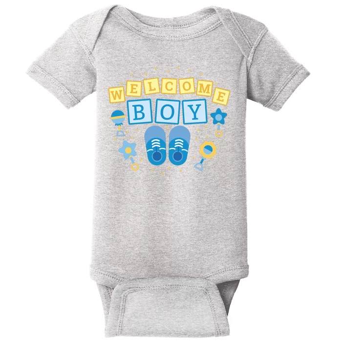 Welcome Baby Boy Gift Baby Bodysuit