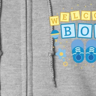 Welcome Baby Boy Gift Full Zip Hoodie