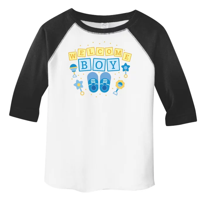 Welcome Baby Boy Gift Toddler Fine Jersey T-Shirt