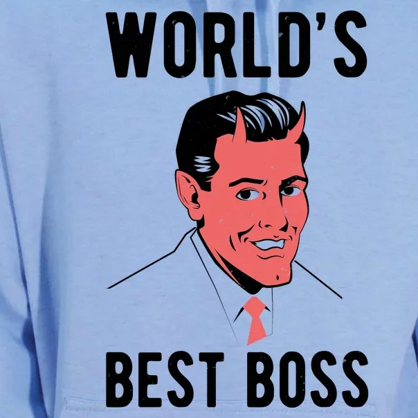 Worlds Best Boss Funny Evil Unisex Surf Hoodie