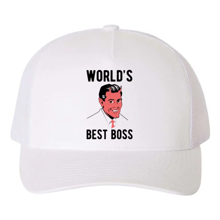 Worlds Best Boss Funny Evil Yupoong Adult 5-Panel Trucker Hat