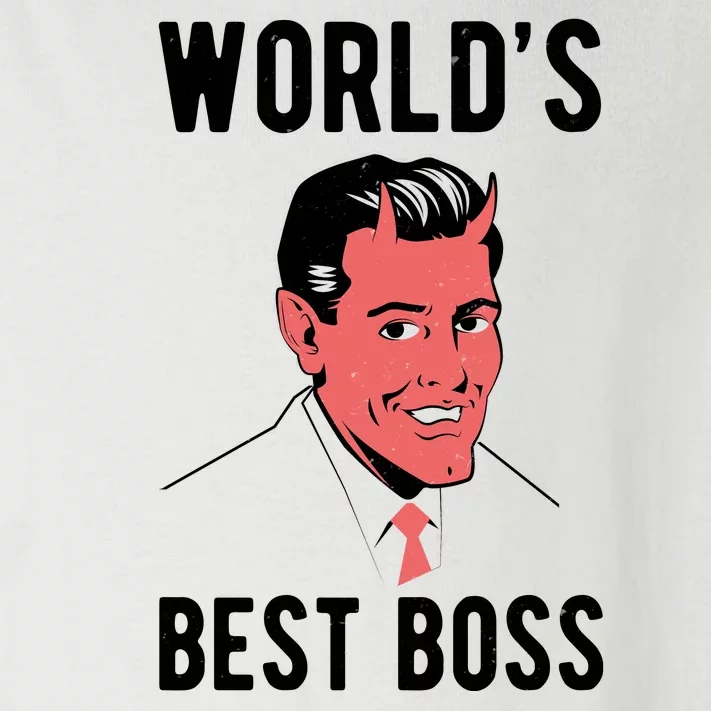 Worlds Best Boss Funny Evil Toddler Long Sleeve Shirt