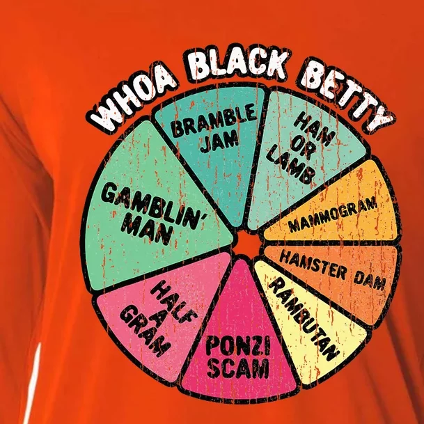 Whoa Black Betty Funny 70S Classic Rock Music Pie Chart Cooling Performance Long Sleeve Crew