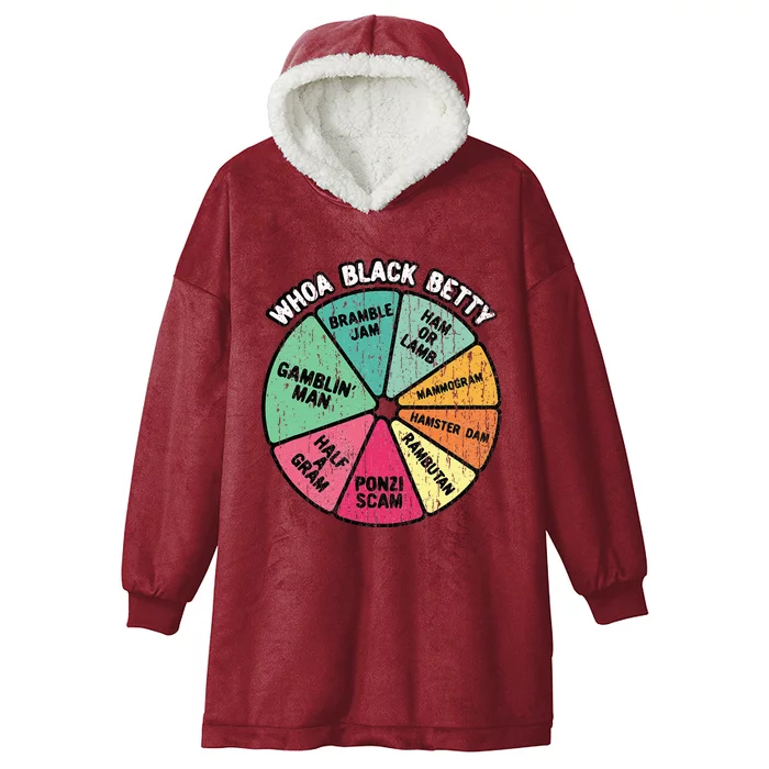 Whoa Black Betty Funny 70S Classic Rock Music Pie Chart Hooded Wearable Blanket