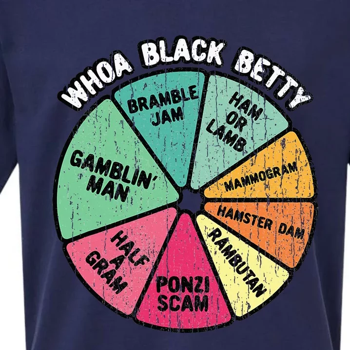 Whoa Black Betty Funny 70S Classic Rock Music Pie Chart Sueded Cloud Jersey T-Shirt