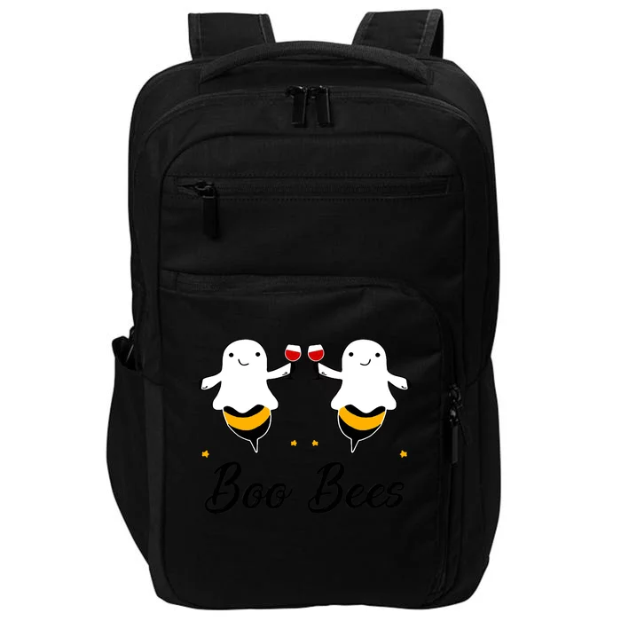 Wine Boo Bees Couples Funny Halloween Costume Impact Tech Backpack