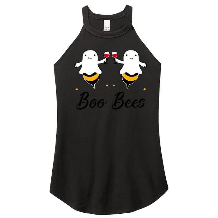 Wine Boo Bees Couples Funny Halloween Costume Women’s Perfect Tri Rocker Tank