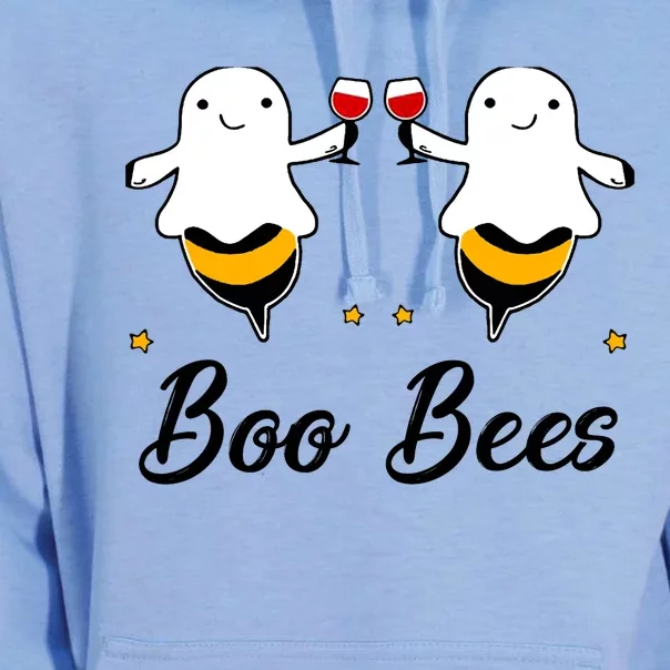 Wine Boo Bees Couples Funny Halloween Costume Unisex Surf Hoodie