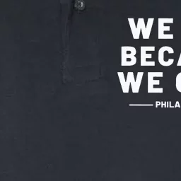 We Boo Because We Care Philadelphia Sports Fan Softstyle Adult Sport Polo