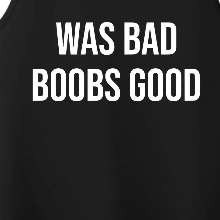 War Bad Boobs Good Performance Tank