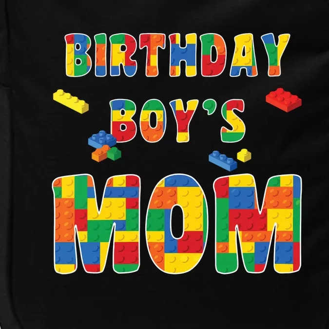 Womens Building Block Mom Of Birthday Boy Impact Tech Backpack